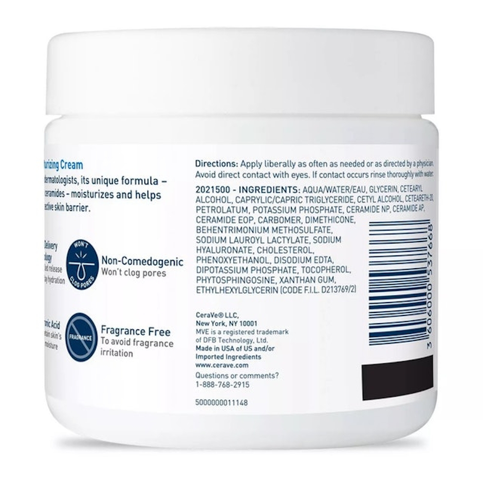 CeraVe Moisturizing Cream for Normal to Dry Skin Image 2