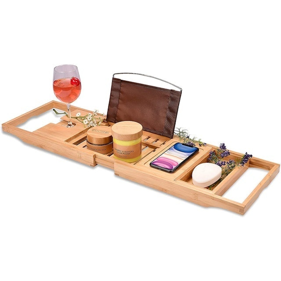 Homemaid Living Bamboo Bathtub Tray Image 1