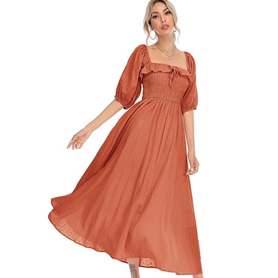 R.Vivimos Women's Summer Half Sleeve Dress Image 1