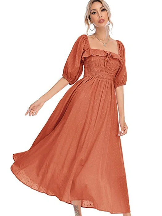 R.Vivimos Women's Summer Half Sleeve Dress Image 1