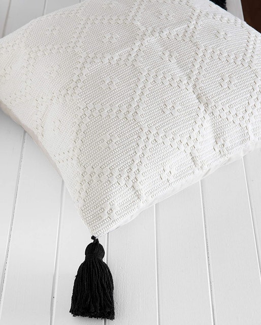 Inspired Ivory Farmhouse Throw Pillow Covers Image 2
