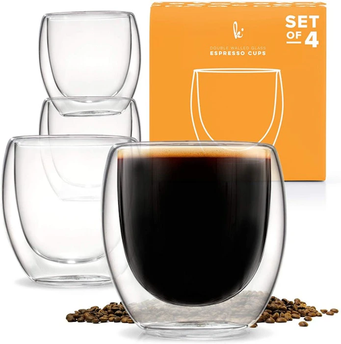 Kitchables Double Walled Glass Espresso Cups Image 1