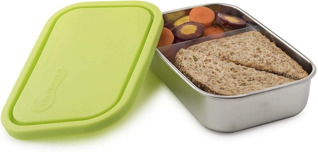 Ukonserve Divided Rectangle Stainless Steel Lunch Container Image 2
