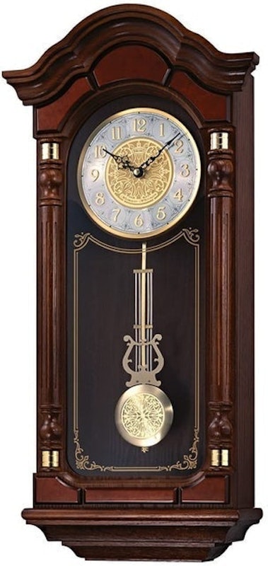 Oak Case Wall Clock 1