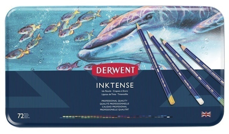 Derwent Colored Pencils, Inktense Ink Pencils (72 Count) 1