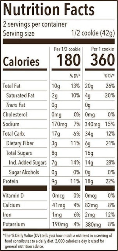 Peanut Butter Chocolate Chip Protein Cookie 3