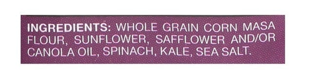 Spinach and Kale Whole Grain Chips 2