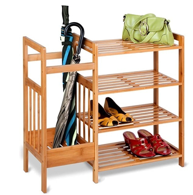 4-Tier Bamboo Entryway Organizer 1