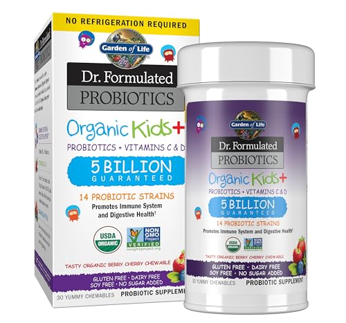 Dr. Formulated Probiotics Organic Kids+ Plus Vitamin C & D 1