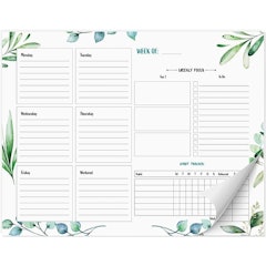 Weekly Planner Pad And Habit Tracker