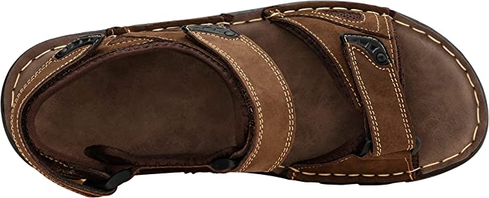 Men's Leather Hiking Sport Sandals 4