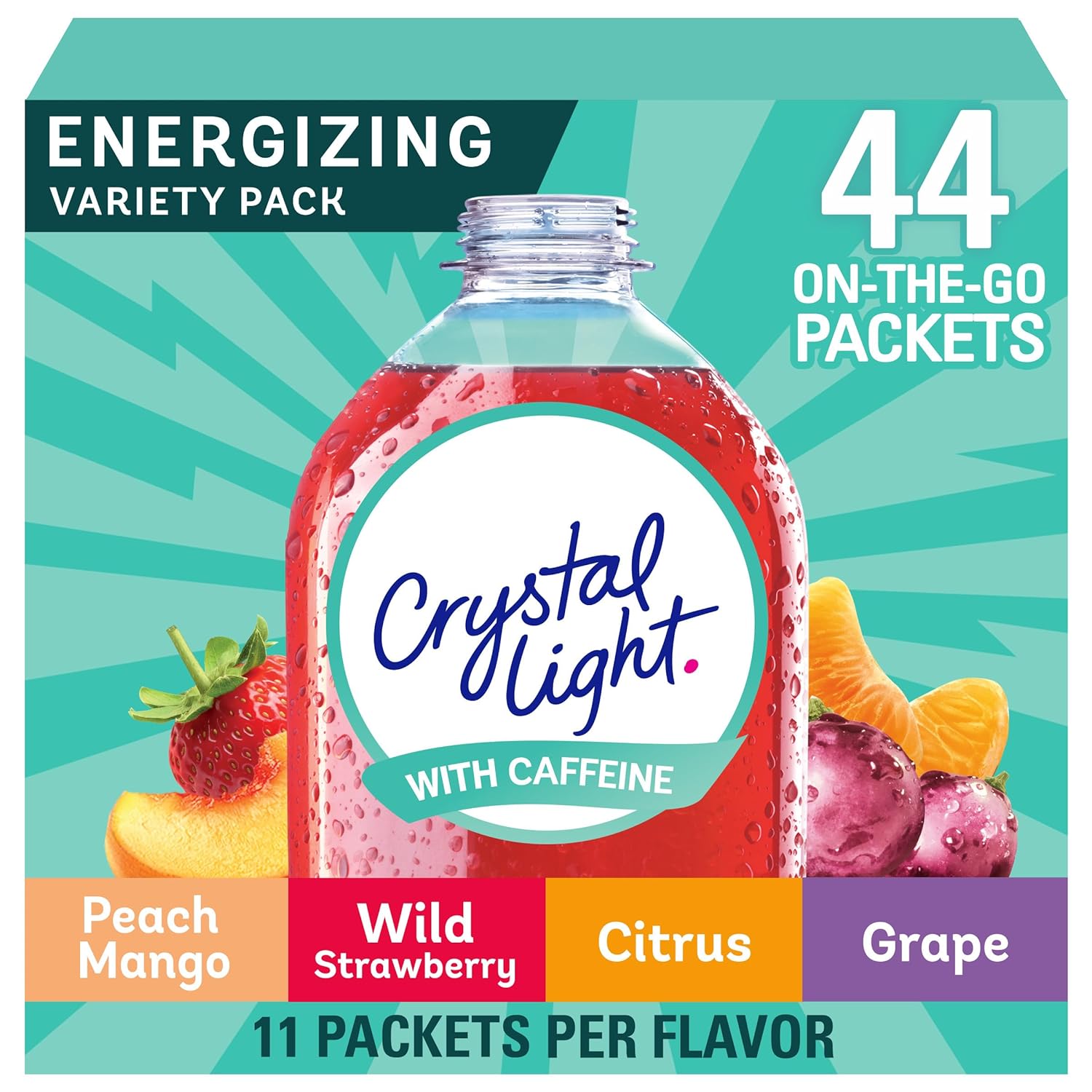 Energizing Variety Pack, Peach Mango, Wild Strawberry, Citrus & Grape Assortment 1