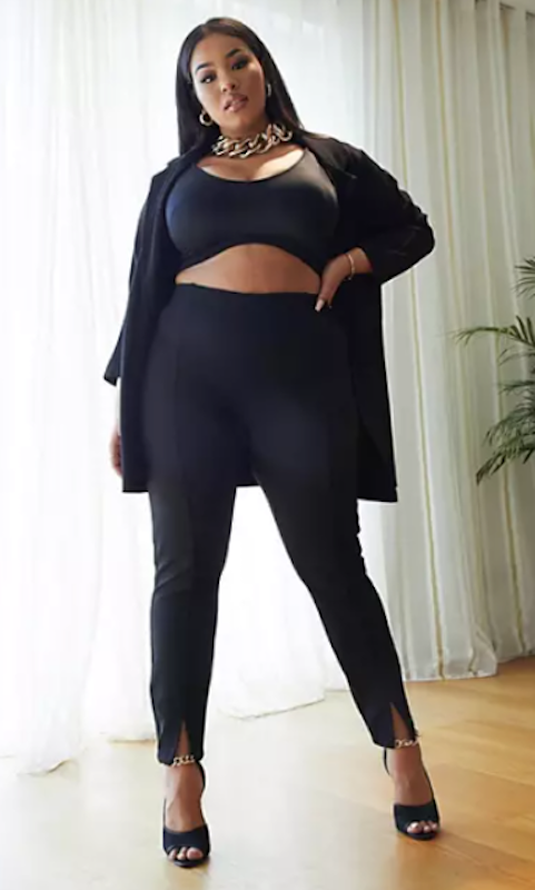 Curve Jersey Wrap Suit Blazer 2