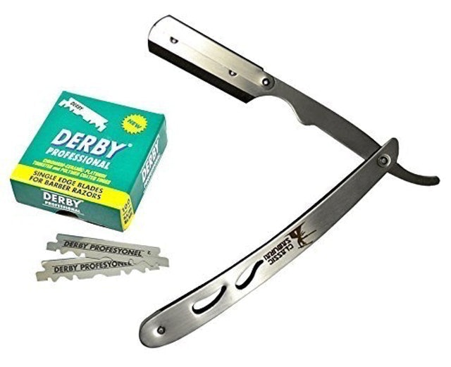 Classic Samurai Stainless Steel Straight Edge Razor 1