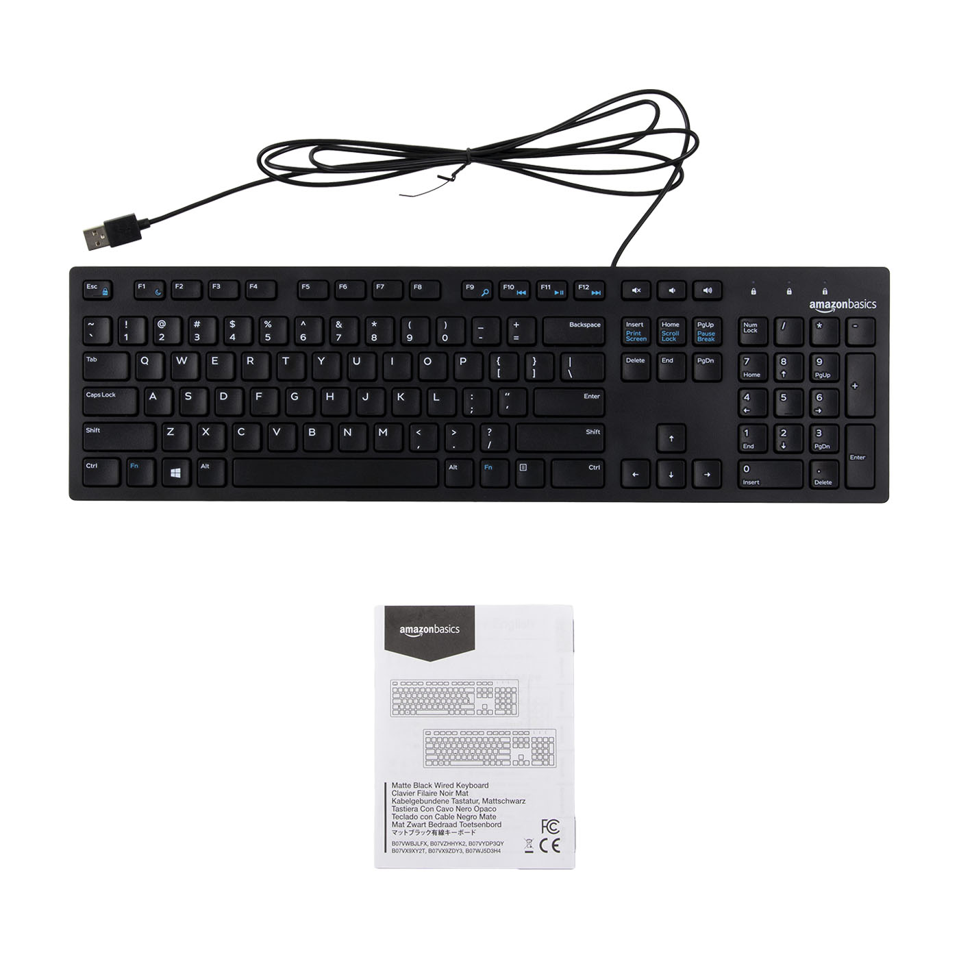 Amazon Basics Low-Profile Wired USB Keyboard 5