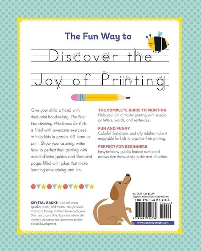 The Print Handwriting Workbook for Kids 2