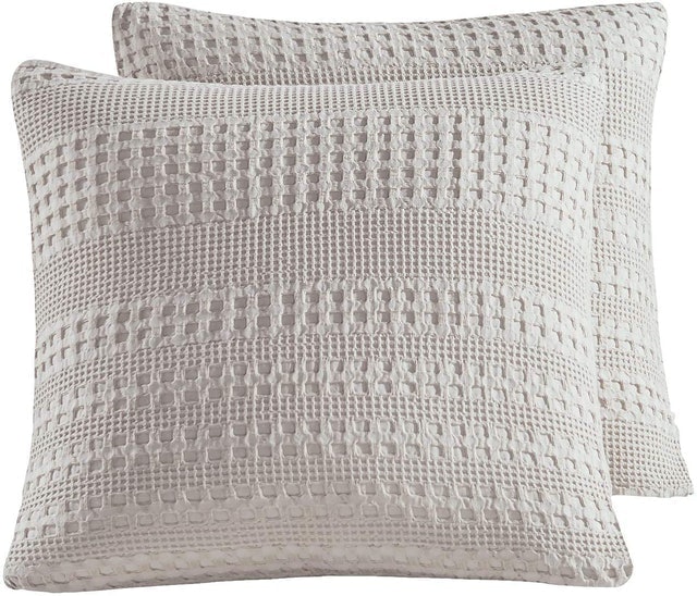 Cotton Waffle Throw Pillow Covers 1