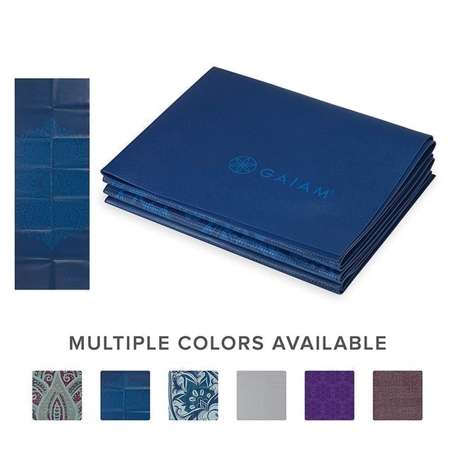 Folding Travel Fitness and Exercise Yoga Mat 1