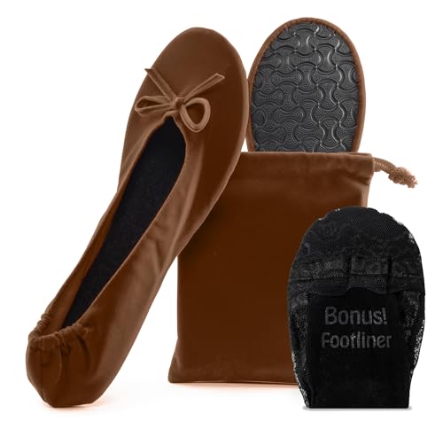 Women’s Velvet Foldable Ballet Flats 1