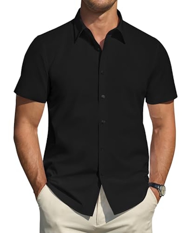 Men's Short Sleeve Dress Shirt 1