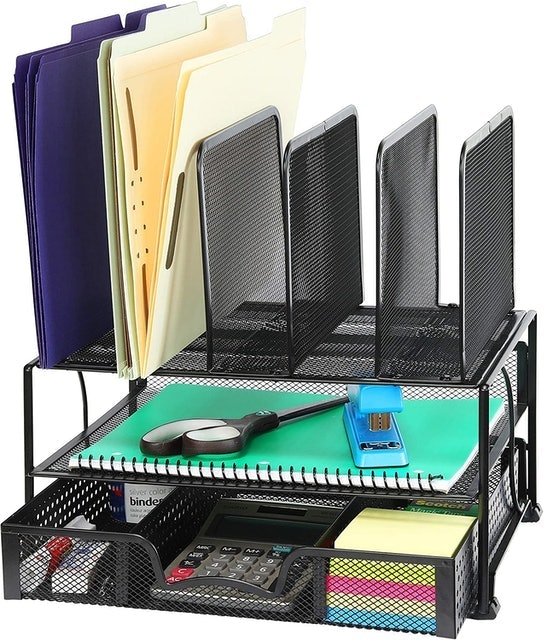 Desk Organizer With Sliding Drawer 1
