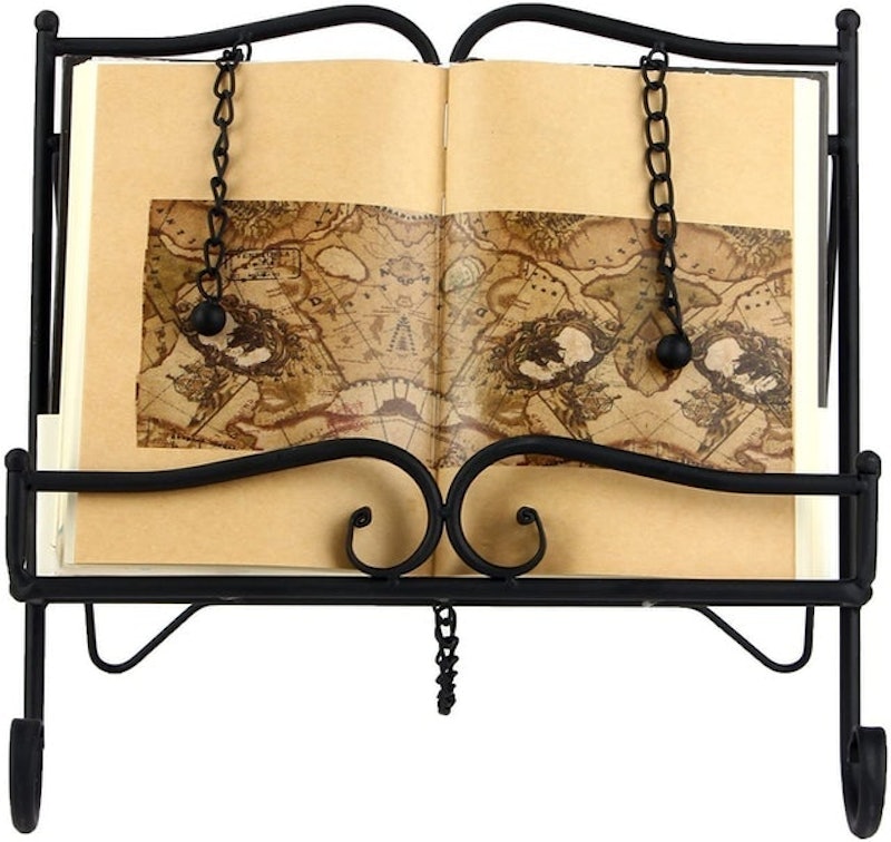 Metal Recipe Holder With Two Weighted Chains 1