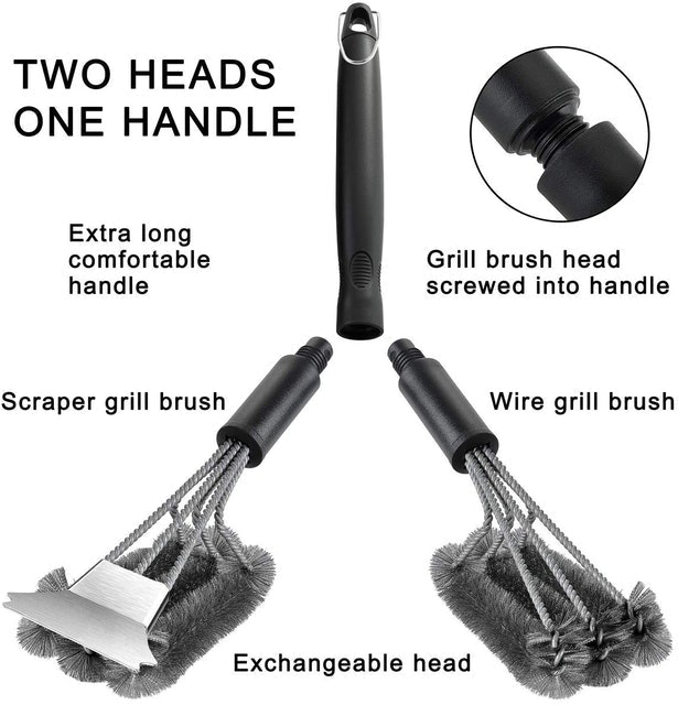Wood Grill Cleaning Brush 4