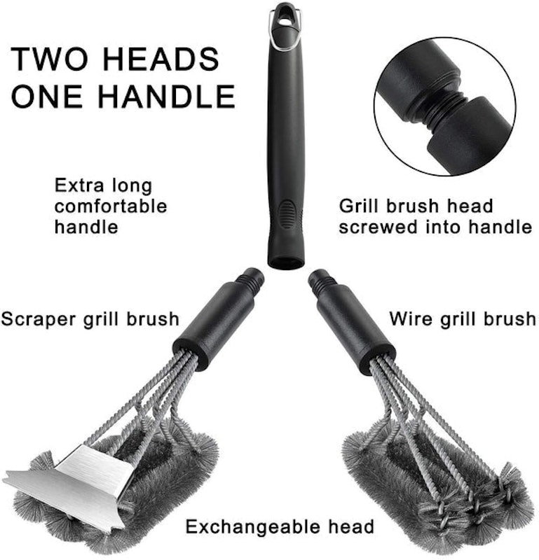 Wood Grill Cleaning Brush 4