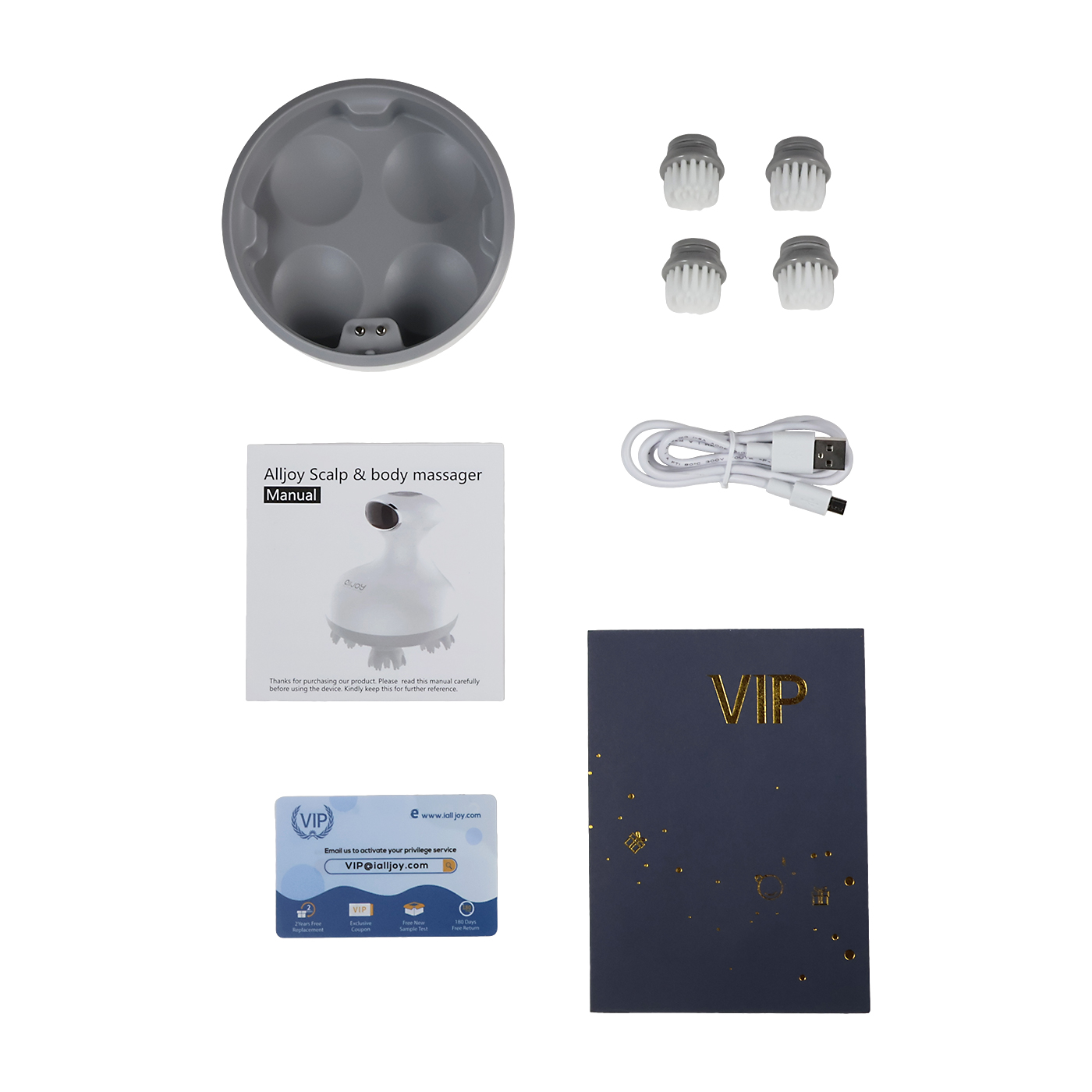 Cordless Electric Scalp Massager-S1 3