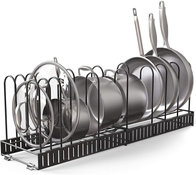 Extendible Pot Rack Organizer 1