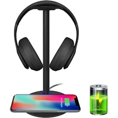 Wireless Charging Headphone Stand