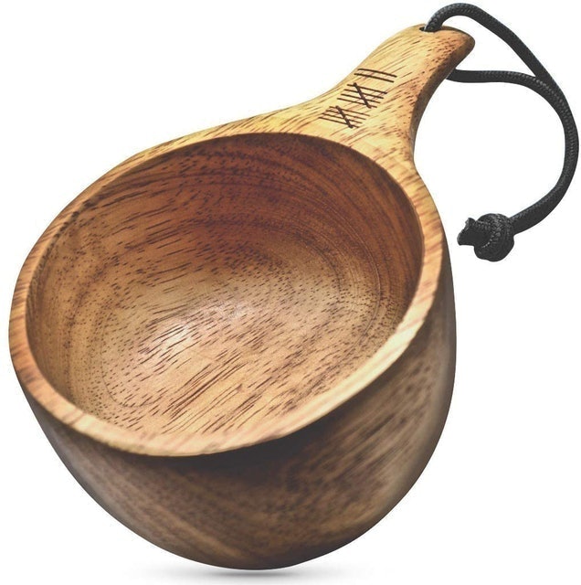 Handcrafted Traditional Wooden Camp Cup 1