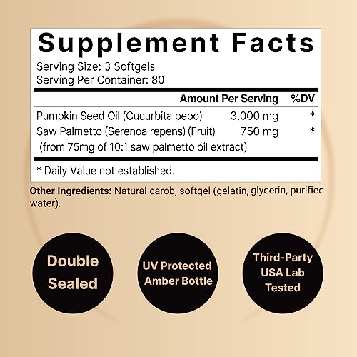 Virgin Pumpkin Seed Oil with Saw Palmetto 2
