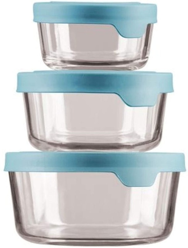 TrueSeal Round Glass Food Storage Containers 1