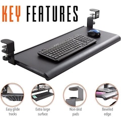 Easy Clamp On Keyboard Tray