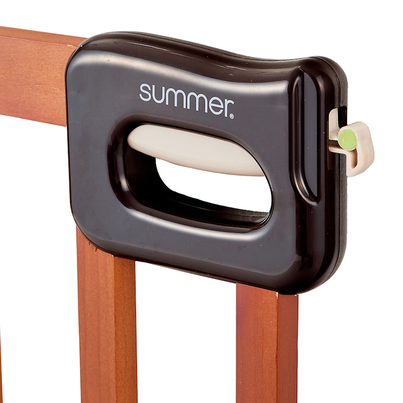 Deluxe Stairway Simple to Secure Wood Gate 2