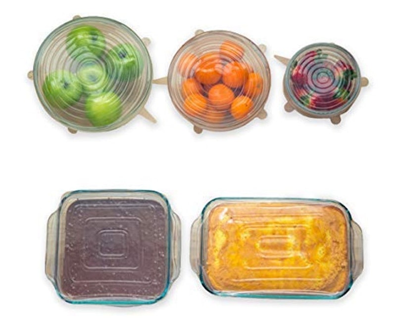 Modfamily Square and Round Silicone Stretch Lids (5 Pack) 1