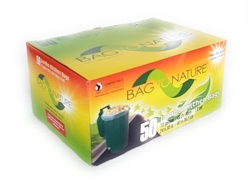 Bag to Nature 13-Gallon Compostable Tall Kitchen Bags (50 Count) 1