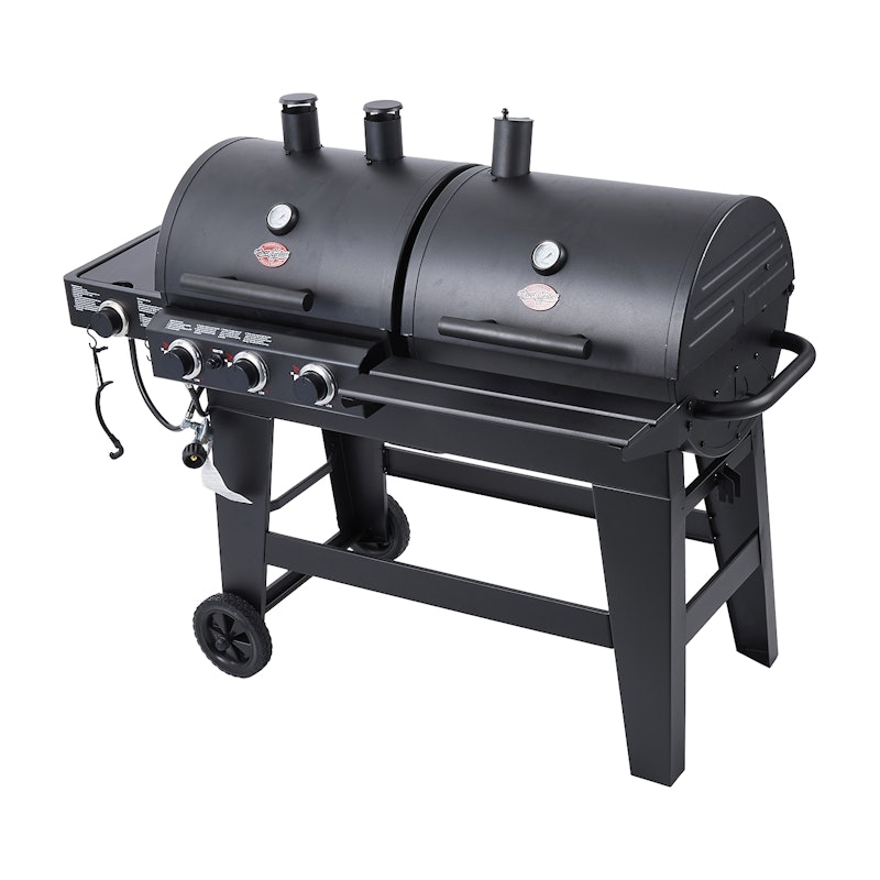 Double Play 3-Burner Gas and Charcoal Grill 1