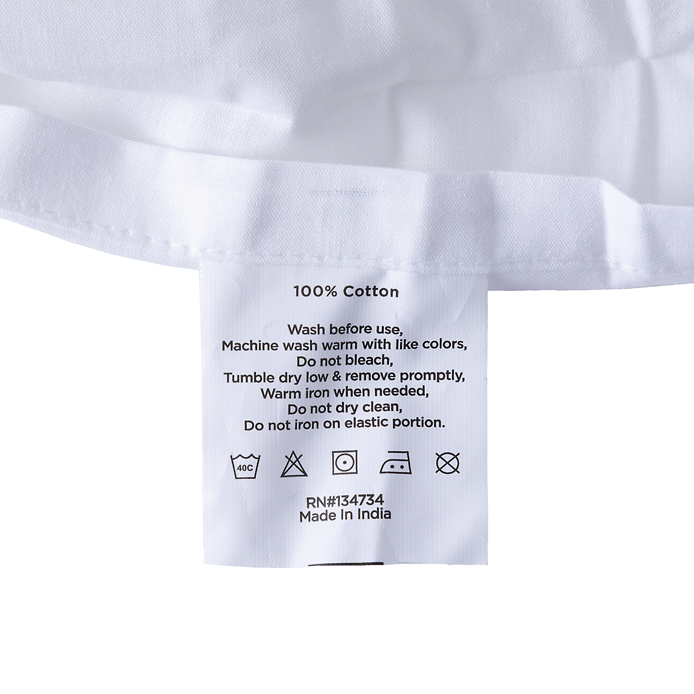 Cool Crisp 100% Cotton Percale Solid Fitted Sheet 5