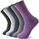 Sandsuced 5 Pack Merino Wool Hiking Socks for Women 1