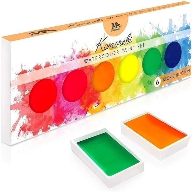 Komorebi Neon Watercolor Paint Set 1