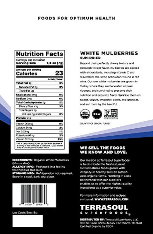 Terrasoul Superfoods White Mulberries 2