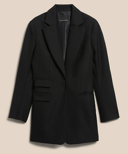 LIDO SCULPTED ITALIAN WOOL BLAZER 3