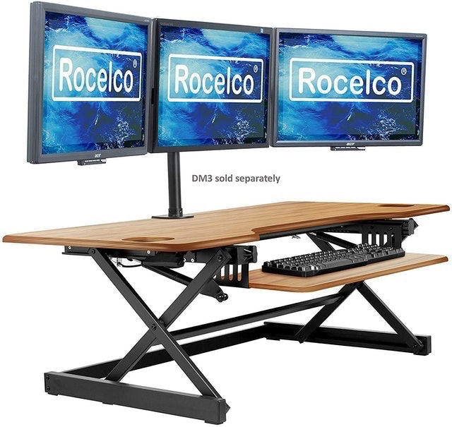Large Height Adjustable Standing Desk Converter 1