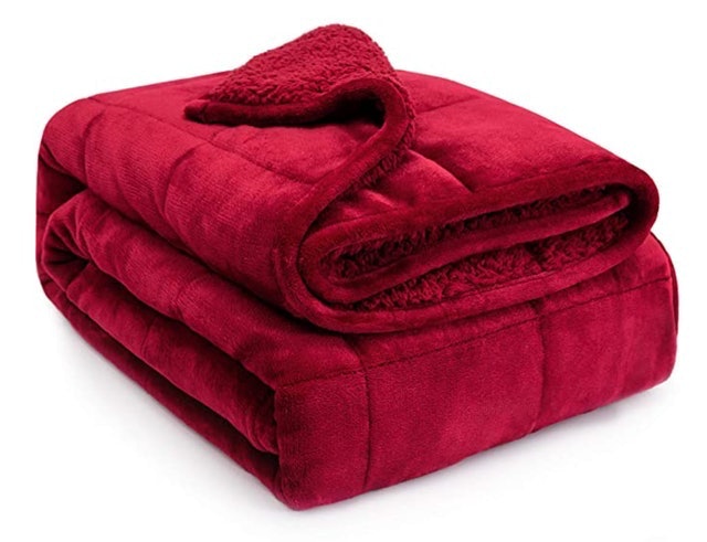 Sherpa Fleece Weighted Blanket for Adult 1