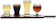 Libbey Beer Tasting Glasses With Wood Carrier 1
