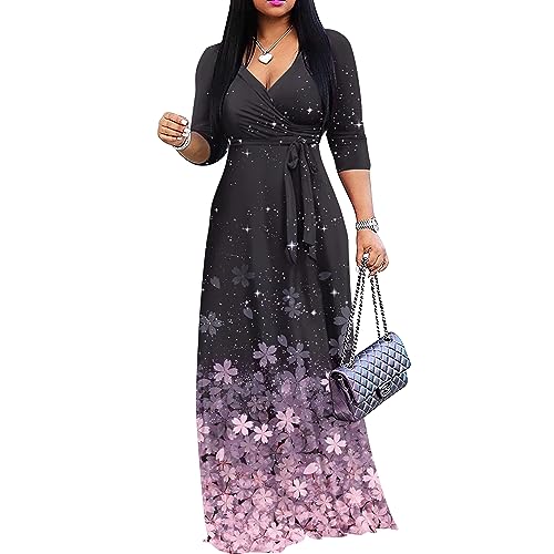 V-Neck Maxi Floral Dress 1