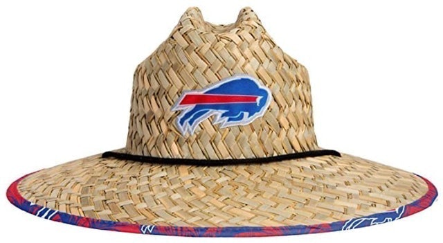 Men's Team Logo Floral Straw Sun Hat 1