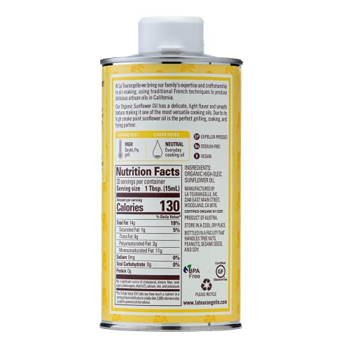 Organic High Oleic Sunflower Oil 2